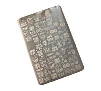 De tampon d ' art d ' ongles miniature avec des motifs élégants, modèle en métal pour des designs créatifs, outil de fabrication de bijoux, planche d ' estampage d ' art à motifs élégants