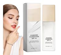 de teint à changement de couleur - de teint liquide couvrant 30 ml, base pour le visage, maquillage anti-cernes liquide | Base de beauté pour femmes et filles, finition lisse longue durée, c