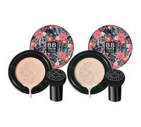 de teint crème pour le visage | Fondation de coussin d'air hydratant | Avec éponges de champignons pour amis, femmes, filles, etc