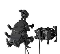 de téléphone Moto - Chargeur sans Fil Rotatif à 360°, Anti-Vibration, de Rack Mobile, Accessoire de Guidon | de téléphone pour Moto, Compatible avec la Plupart des télé