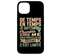 De Temps en Temps Je Quitte Ma Chambre Jeux Vidéo Gamer Coque pour iPhone 13