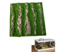 de Terrarium en - Panneau en écorce simulée avec Mousse | Décoration Habitat pour Reptiles, Tortues, Geckos, lézards, caméléons, Grenouilles | Mur Anti-Escalade pour terrariums