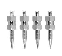 de Test Humidité 4 Pièces, Sonde de Mesure d'Humidité en Fer Chrome, Remplacement pour Testeur de Bois Papier Matériaux - Installation Facile, Usage Polyvalent, Compatible