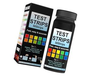 De tests d ' analyse complète de l ' eau, de 7 facteurs pour l ' eau domestique de, méthodes de lecture par trempage simples, bande de tests de qualité