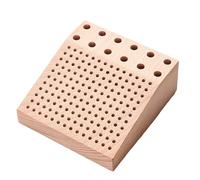 De tête de meulage Portable peu encombrant, de rangement de tête de meulage léger en bois, porte-outil de réparation de montre d ' organisation, porte-embout Portable