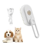 de toilettage pour chat - Outil de toilettage multifonctionnel de 12 cm, ensemble de câbles de chargement USB sans fil, peigne de coiffure couleur café et lait | Nettoyage du sous-poil