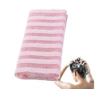 de toilette exfoliant pour le dos, serviette exfoliante pour le corps, portable et extensible, de toilette pour le dos allongé avec une bonne flexibilité pour les femmes, les hommes et les