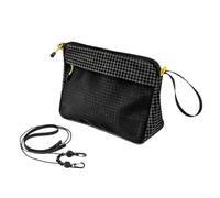 de Toilette Pliable 70g Ultra-Léger Camping de Toilette Pliable(Black [Strap Style])