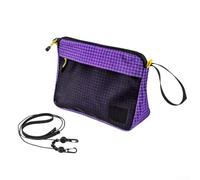 de Toilette Pliable 70g Ultra-Léger Camping de Toilette Pliable(Purple [Strap Style])