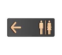 de toilettes en acrylique - Panneau de direction pour toilettes publiques - Panneau de signalisation pour entreprises, maison et institutions publiques