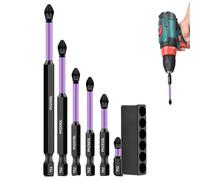 de tournevis à haute magnétisme S2 - Embout électrique antidérapant pour 6 - de tournevis multifonction pour le travail du bois, l'automobile, la plomberie, l'électricité, le travail du