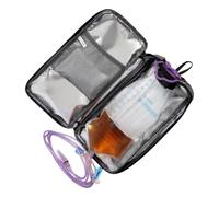 De transport compact pour tube d ' alimentation thermique avec plusieurs poches et base pliable pour les besoins de soins médical à double chaîne