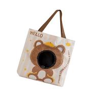 de Transport spacieux en Toile pour Chats et Chiens avec Design tête Dehors, Styles de Dessins animés, Voyage Confortable