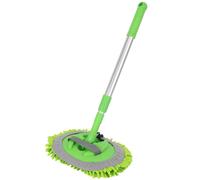 de Vadrouille de Lavage de Voiture 2 en 1 avec Manche Long, Prolongateur Brosse à PoussièRe de Lavage de Voiture en Microfibre Chenille 24-46