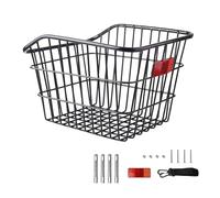 de vélo arrière - de vsélo arrière Noir en métal Noir, Porte-Cargaison à vélo pour Frein à Disque/Support de Frein Non Disque - Rangement Baskett Bike Rack Paniers à vélso à vsélo.