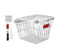 de vélo arrière - de vsélo arrière Noir en métal Noir, Porte-Cargaison à vélo pour Frein à Disque/Support de Frein Non Disque - Rangement Baskett Bike Rack Paniers à vélso à vsélo.