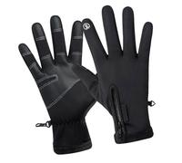 de Vélo d'hiver Résistants à l'eau à écran Tactile pour Hommes et Femmes, Chauds Antidérapants Coupe-Vent, Parfaits pour la Conduite, la Randonnée, l'escalade, Paquet de 2 (Black)