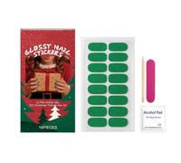 De Vernis Gel - Autocollants Adhésifs Pour Manucure Thème Noël | Kit De Bandes Pour Ongles De Noël | Pour Soirées En Famille Voyages Vacances Bureau À Domicile École Fêtes Voyages