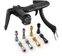 de Verrouillage Alliage M5 Fourche Vélo 17mm de Verrouillage | M5 thread, 17mm length, tight fit, no noise, pour mountain bike fork secure locking system(M5-19MM Black)