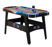 DE VES SPORT Air Hockey Feu et Glace Rouge et Bleu 146 x 71 x 82 cm 18 kg LED