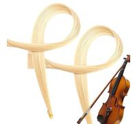 de violon crin de cheval - Crin de cheval mongol | Cheveux élastiques et naturels pour violon, alto, | Outil de rééducation pour l'entretien professionnel des cordes et un son amélioré