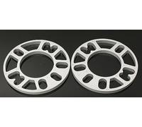 De Voiture Cales Plaque 2 Pièces 3/5/8/10mm D'épaisseur Universel En Alliage D'aluminium 4 Et 5 Joint D'entretoise De Roue Pour Voiture Elargisseurs de voie avec boulons(2PCS 8MM)