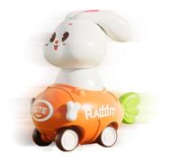 de voiture Press and Go,Voiture à friction | Voiture de course Bunny Press pour | de voiture de course Push and Go Pull Back alimentés par Friction pour âgés de 3 ans et plus, jouet d'anniversaire pré