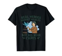 De Vrais héros protègent la Faune et la Nature Rescue Design T-Shirt