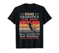De Vrais papys Jouent au Pickleball Puis Font Une Sieste Amusante T-Shirt