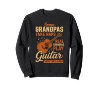 De Vrais papys Jouent de la Guitare Puis Font Une Sieste avec Un Guitariste Amusant Sweatshirt