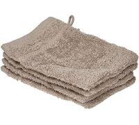 De Witte Lietaer 194691 Stephanie Lot de 4 Gants de Toilette Coton Gris Clair 540 g/m² 15 x 22 x 1 cm