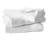 De Witte Lietaer 194875 Lot de 3 Draps de Douche Coton Blanc 140 x 70 cm