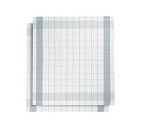 De Witte Lietaer 200067 Mixte Lot de 2 Torchons Lin/Coton Bleu 68 x 68 cm