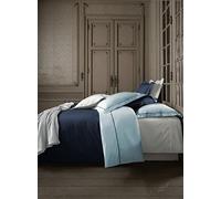 De Witte Lietaer Bumblebee Parure Percale Luxe Housse de Couette + Taies d'oreiller, Coton, Bleu, 240x220 cm