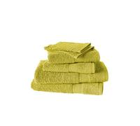 De Witte Lietaer Collection H Set Eponge 2 Gants + 2 Serviettes + 2 Draps de Douche Coton Olive 50 x 100 cm