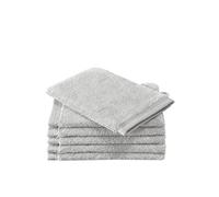 De Witte Lietaer Contessa Gants de Toilette, Cotton, Silver, 6gants