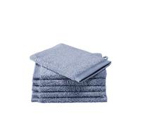 De Witte Lietaer Contessa Gants de Toilette, Cotton, Stone Blue, 6gants