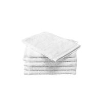 De Witte Lietaer Contessa Gants de Toilette, Cotton, White, 6gants