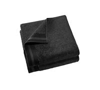De Witte Lietaer Contessa Lot de 2 draps de Douche, Coton, Black, 270x140 cm