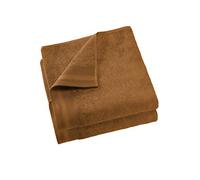De Witte Lietaer Contessa lot de 2 draps de douche, Coton, Caramel, 70x140 cm