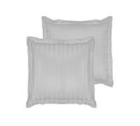 De Witte Lietaer Taie d'oreiller, Coton Peigné, Argent, 60x60 cm