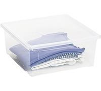 DEA Home ART333 Easy Box L Boîte Multifonction/Textile Polypropylène Transparent 40 x 40 x 16 cm