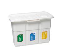 DEA Home ART433 Ecopat Poubelle Polypropylène Blanc 75 x 37 x 50 cm