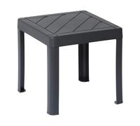 DEA HOME Table d'intérieur et extérieur en polypropylène, dimensions 39 x 39 x (H) 38 cm, Art. 920 (Anthracite)