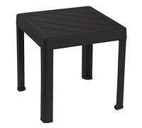 DEA HOME Table d'intérieur et extérieur en polypropylène, dimensions 39 x 39 x (H) 38 cm, Art. 920 (Anthracite)