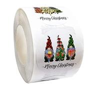 DeaAmyGline 500PC Autocollants Cadeaux De NoëL,Cadeau De NoëL ÉTiquette Autocollant De Bande DessinéE Flocon De Neige Autocollant DéCoratif Kraft Impression Sac De Bonbons De NoëL Autocollant