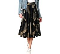 DeaAmyGline Mode féminine Jupe imprimée Poche Taille élastique lâche Longue Jupe en Forme Jupe Hiver Mi Longue