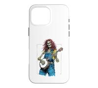 Dead Banjo Player Hippie Bluegrass Skeleton Coque pour iPhone 16 Pro Max