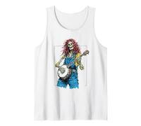 Dead Banjo Player Hippie Bluegrass Skeleton Débardeur