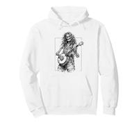Dead Banjo Player Hippie Bluegrass Skeleton Sweat à Capuche